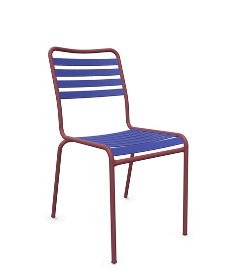 Schaffner Rigi Chaise Repas Lattes Bleu 53 Bordeaux 38 