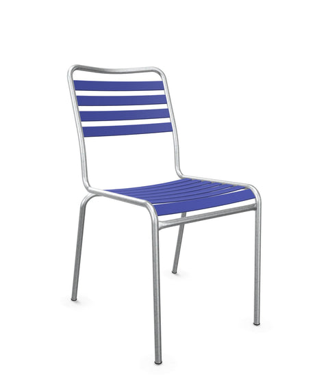Schaffner Rigi Chaise Repas Lattes Bleu 53 Galvanisé à chaud 02 