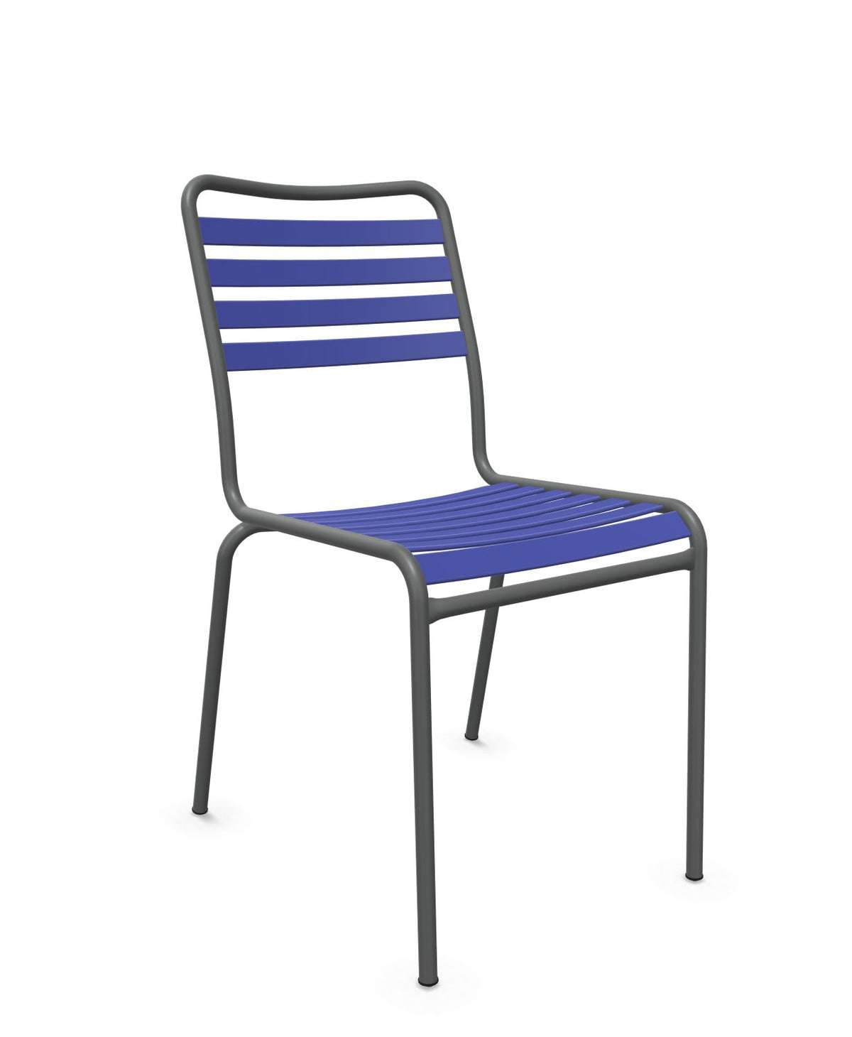 Schaffner Rigi Chaise Repas Lattes Bleu 53 Graphite 73 