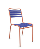 Schaffner Rigi Chaise Repas Lattes Bleu 53 Terracotta 84 