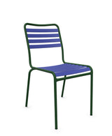 Schaffner Rigi Chaise Repas Lattes Bleu 53 Vert Sapin 66 