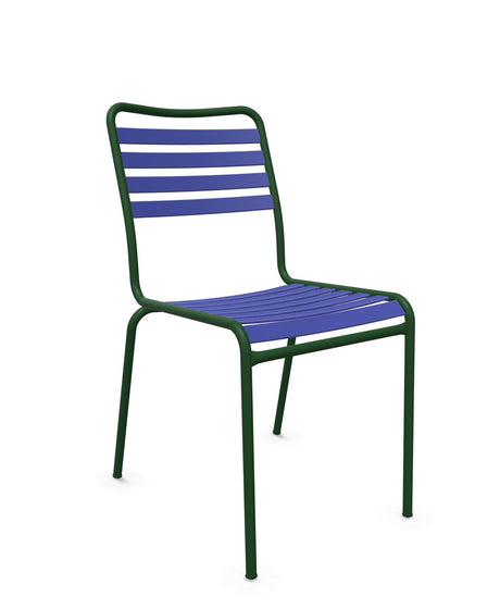 Schaffner Rigi Chaise Repas Lattes Bleu 53 Vert Sapin 66 