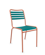 Schaffner Rigi Chaise Repas Lattes Bleu Kali 56 Terracotta 84 