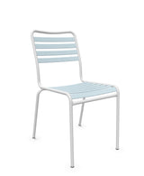 Schaffner Rigi Chaise Repas Lattes Bleu Pastel 51 Blanc 90 