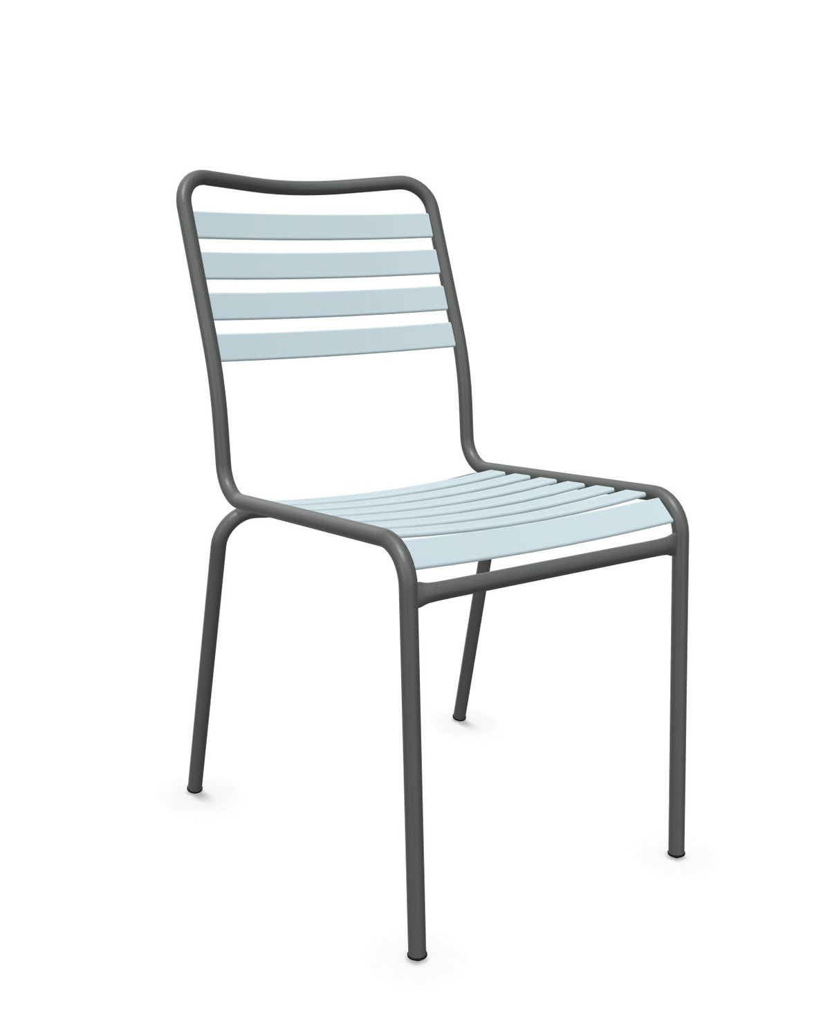 Schaffner Rigi Chaise Repas Lattes Bleu Pastel 51 Graphite 73 