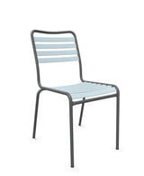Schaffner Rigi Chaise Repas Lattes Bleu Pastel 51 Graphite 73 