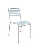 Schaffner Rigi Chaise Repas Lattes Bleu Pastel 51 Gris Argent 78 