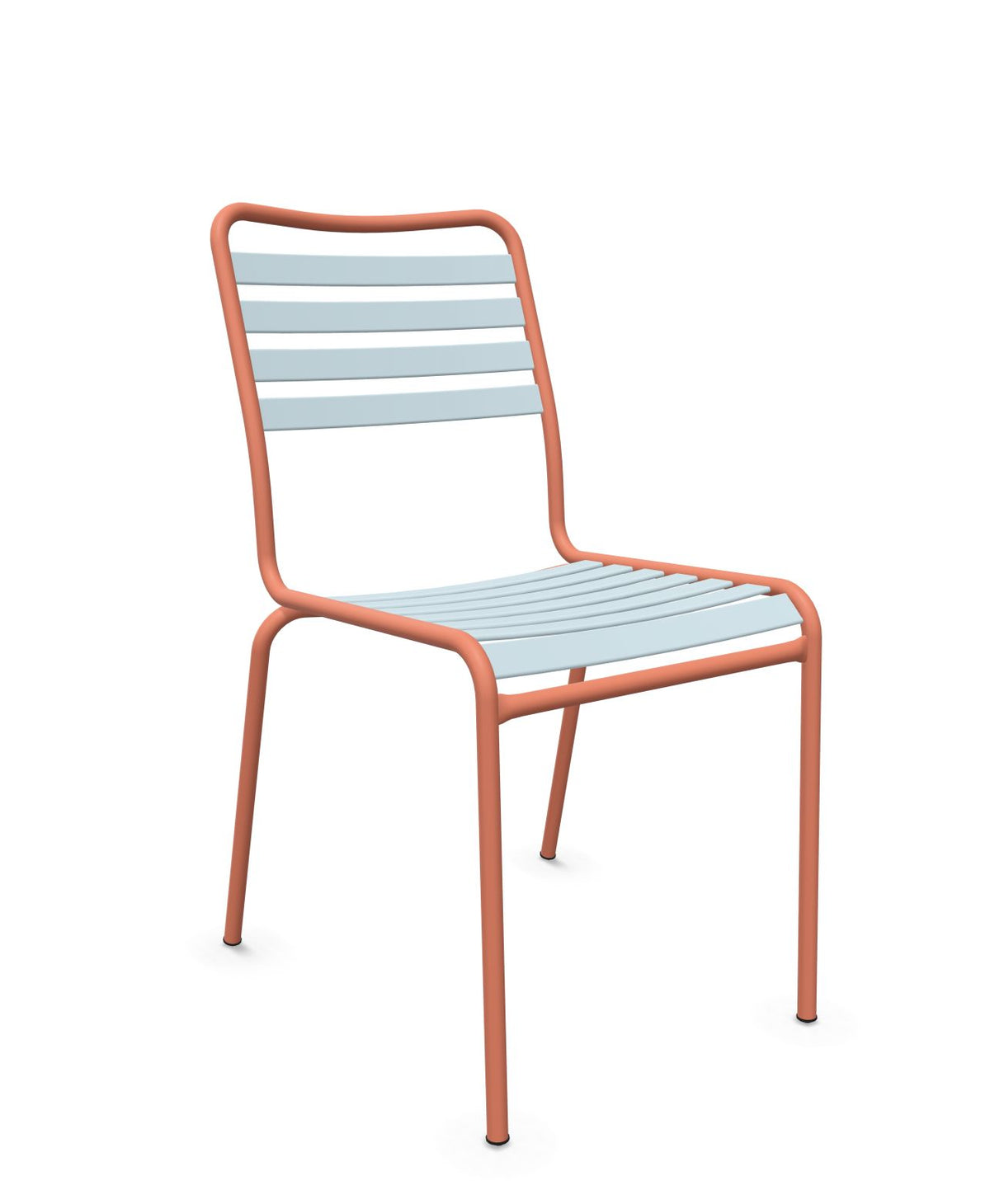 Schaffner Rigi Chaise Repas Lattes Bleu Pastel 51 Terracotta 84 