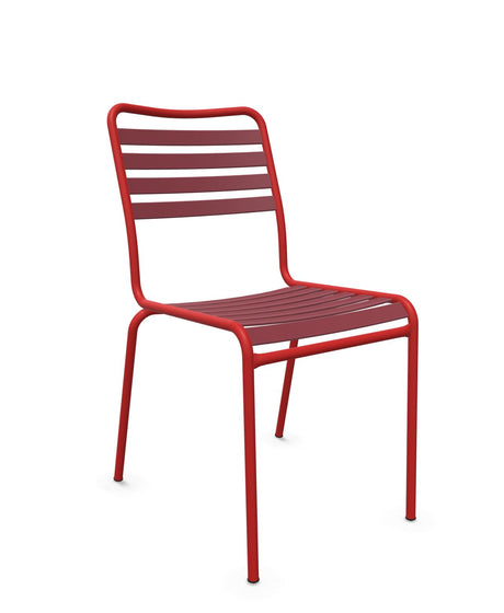 Schaffner Rigi Chaise Repas Lattes Bordeaux 38 Rouge 30 