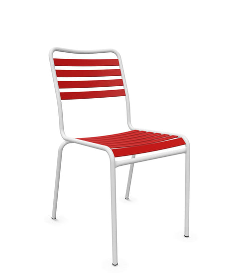 Schaffner Rigi Chaise Repas Lattes Rouge 30 Blanc 90 