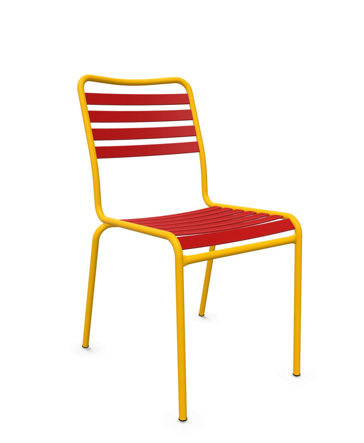 Schaffner Rigi Chaise Repas Lattes Rouge 30 Jaune 11 