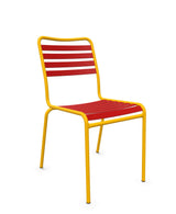 Schaffner Rigi Chaise Repas Lattes Rouge 30 Jaune 11 