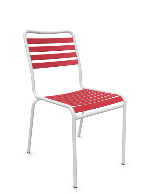 Schaffner Rigi Chaise Repas Lattes Rouge Érable 33 Blanc 90 