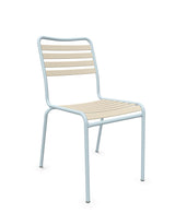 Schaffner Rigi Chaise Repas Lattes Sable Pastel 15 Bleu Pastel 51 