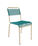Schaffner Rigi chaise repas Spaghetti Bleu Kali 56 Marron Pastel 83 
