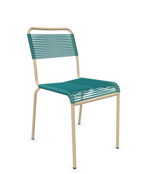 Schaffner Rigi chaise repas Spaghetti Bleu Kali 56 Marron Pastel 83 
