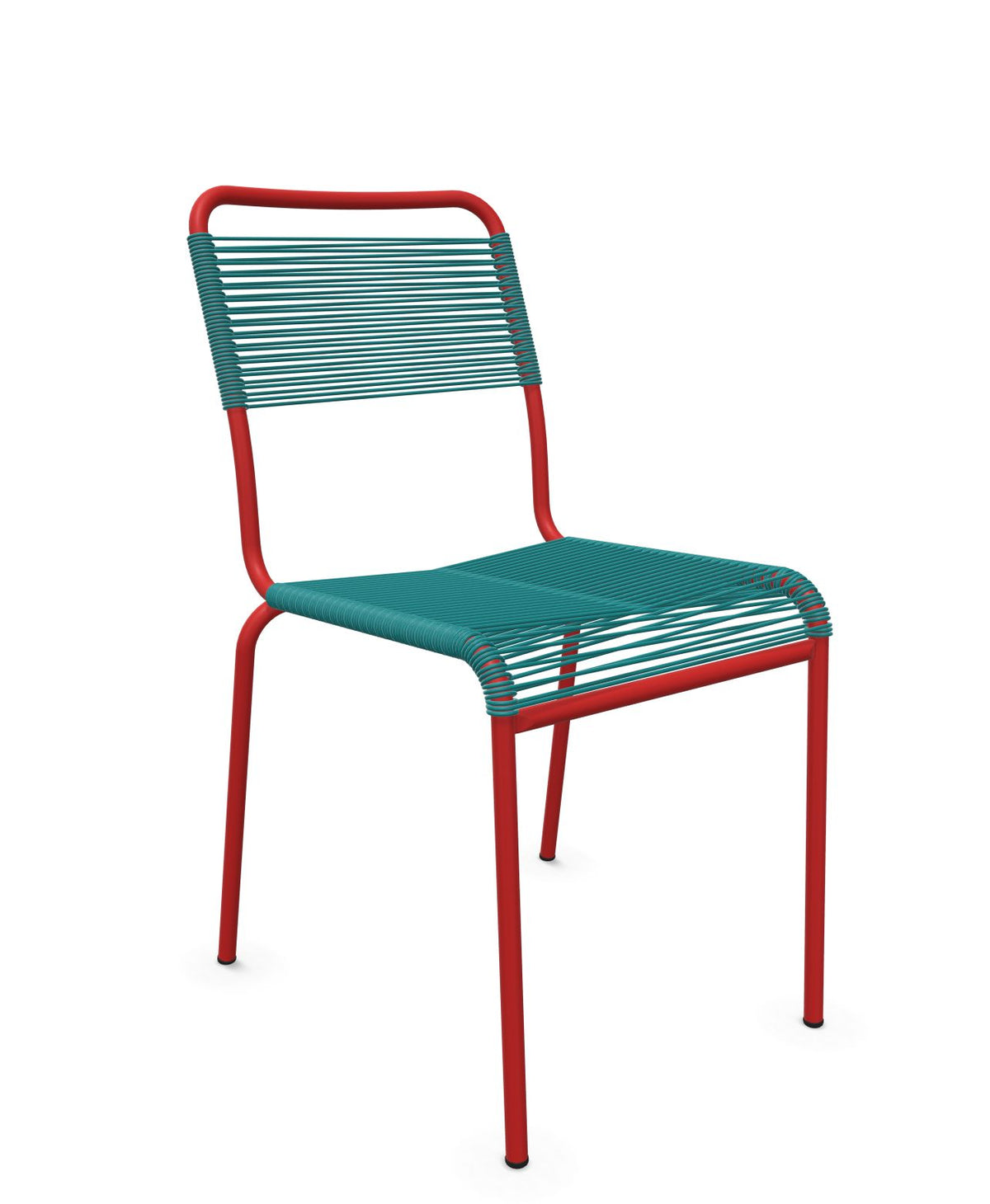 Schaffner Rigi chaise repas Spaghetti Bleu Kali 56 Rouge 30 
