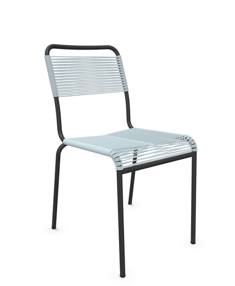 Schaffner Rigi chaise repas Spaghetti Bleu Pastel 51 Anthracite 77 