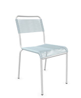 Schaffner Rigi chaise repas Spaghetti Bleu Pastel 51 Blanc 90 