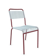 Schaffner Rigi chaise repas Spaghetti Bleu Pastel 51 Bordeaux 38 