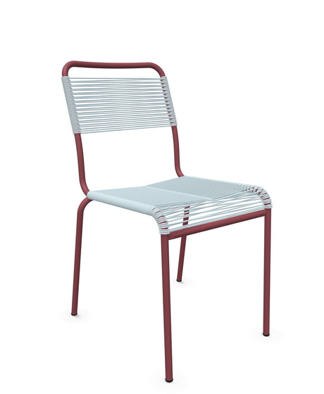 Schaffner Rigi chaise repas Spaghetti Bleu Pastel 51 Bordeaux 38 