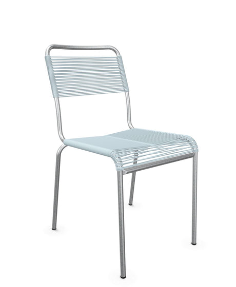 Schaffner Rigi chaise repas Spaghetti Bleu Pastel 51 Galvanisé à chaud 02 