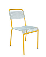 Schaffner Rigi chaise repas Spaghetti Bleu Pastel 51 Jaune 11 