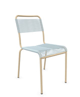 Schaffner Rigi chaise repas Spaghetti Bleu Pastel 51 Marron Pastel 83 