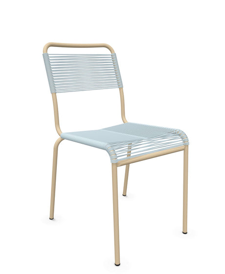 Schaffner Rigi chaise repas Spaghetti Bleu Pastel 51 Marron Pastel 83 