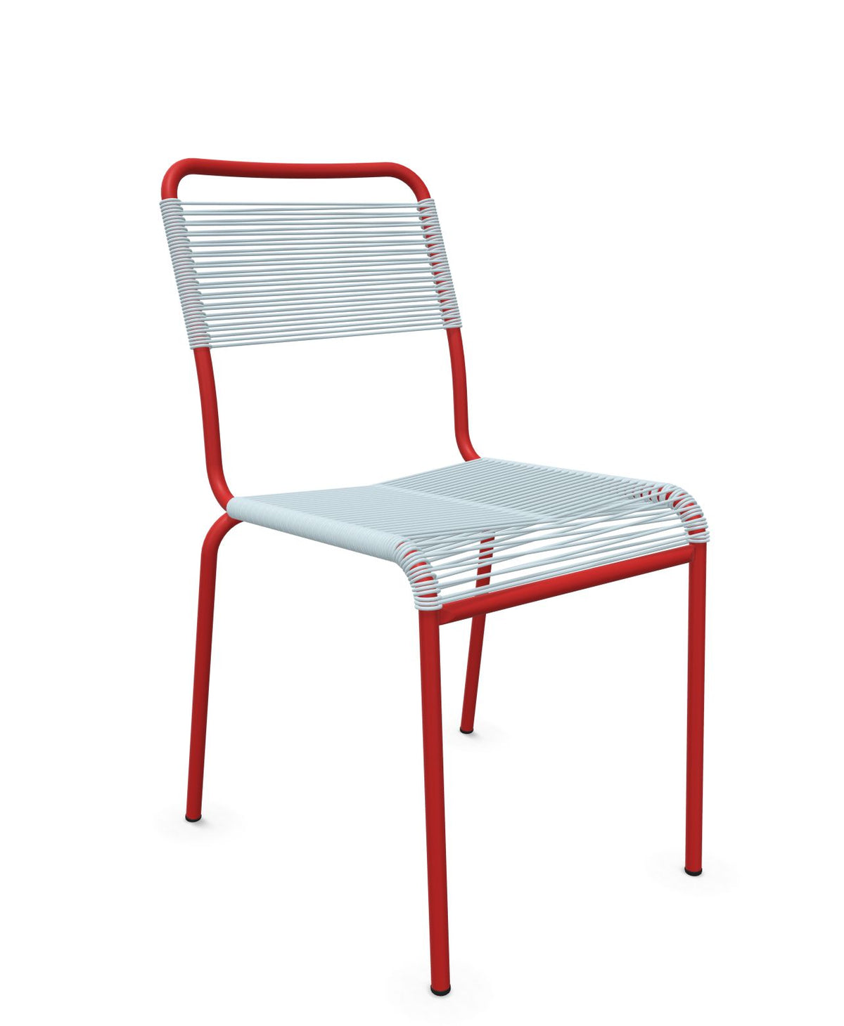 Schaffner Rigi chaise repas Spaghetti Bleu Pastel 51 Rouge 30 