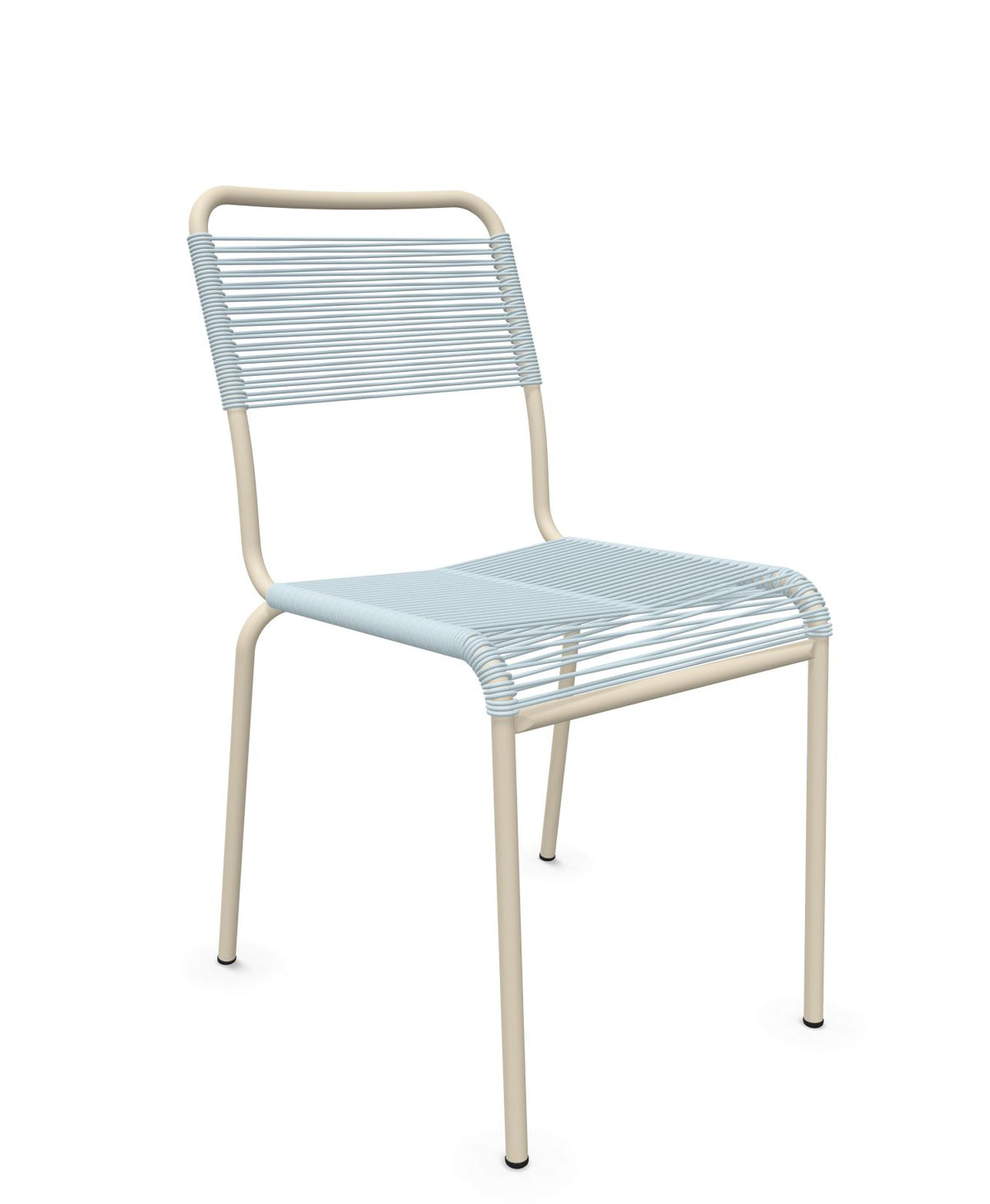 Schaffner Rigi chaise repas Spaghetti Bleu Pastel 51 Sable Pastel 15 