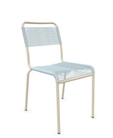 Schaffner Rigi chaise repas Spaghetti Bleu Pastel 51 Sable Pastel 15 