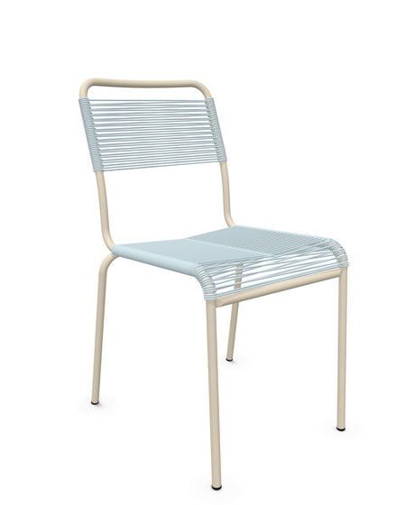 Schaffner Rigi chaise repas Spaghetti Bleu Pastel 51 Sable Pastel 15 