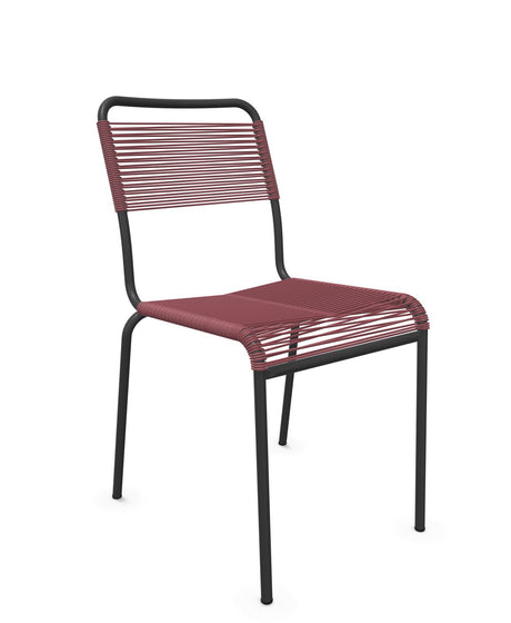 Schaffner Rigi chaise repas Spaghetti Bordeaux 38 Anthracite 77 