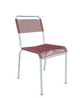 Schaffner Rigi chaise repas Spaghetti Bordeaux 38 Bleu Pastel 51 