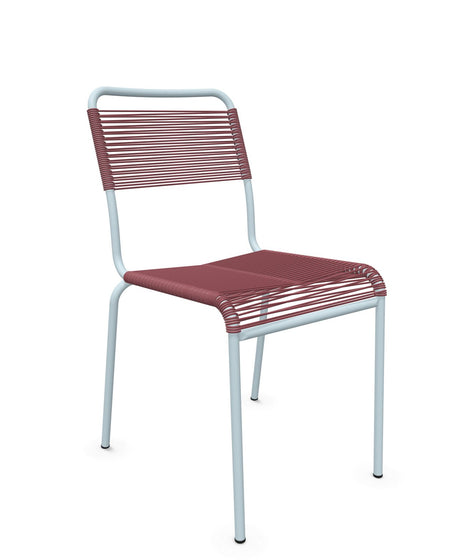 Schaffner Rigi chaise repas Spaghetti Bordeaux 38 Bleu Pastel 51 