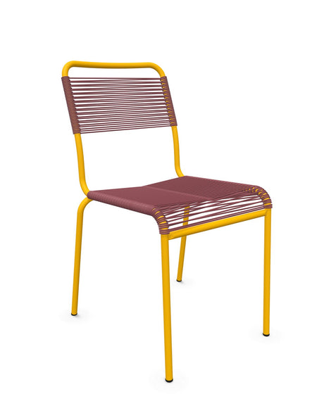 Schaffner Rigi chaise repas Spaghetti Bordeaux 38 Jaune 11 