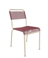 Schaffner Rigi chaise repas Spaghetti Bordeaux 38 Sable Pastel 15 