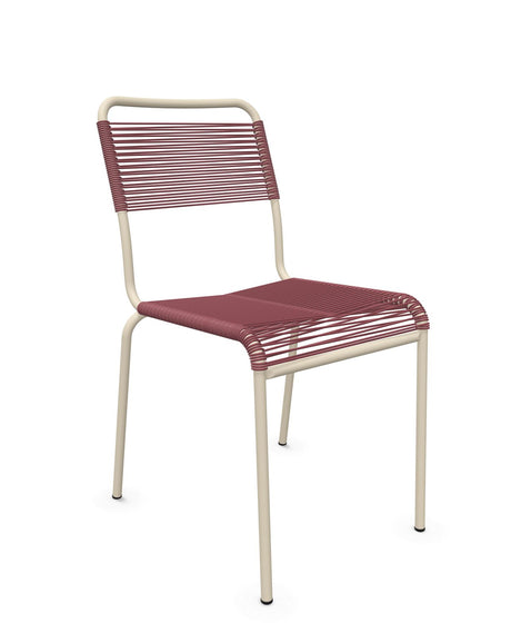 Schaffner Rigi chaise repas Spaghetti Bordeaux 38 Sable Pastel 15 