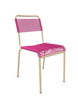 Schaffner Rigi chaise repas Spaghetti Rose 41 Marron Pastel 83 