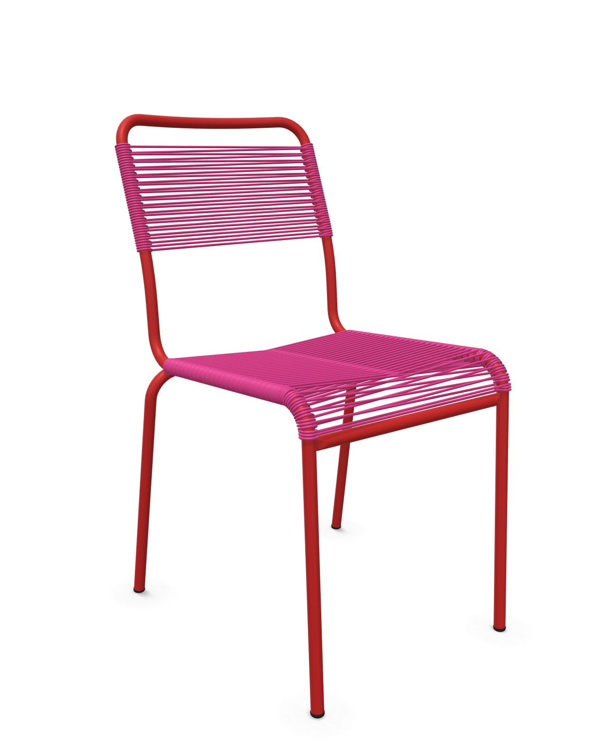 Schaffner Rigi chaise repas Spaghetti Rose 41 Rouge 30 