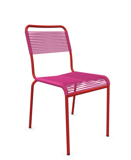 Schaffner Rigi chaise repas Spaghetti Rose 41 Rouge 30 