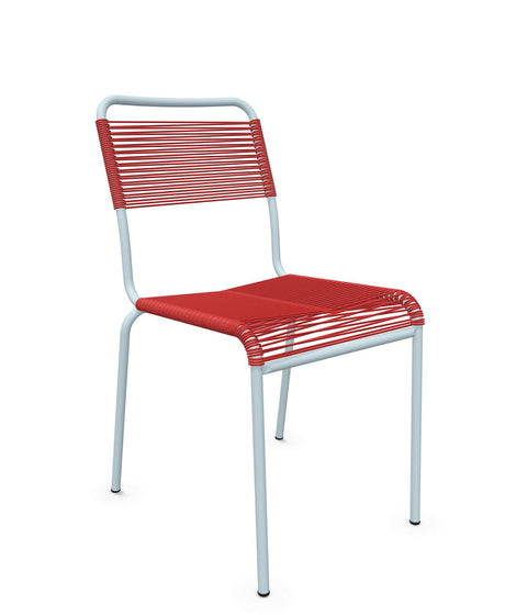 Schaffner Rigi chaise repas Spaghetti Rouge 30 Bleu Pastel 51 