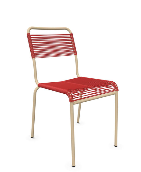 Schaffner Rigi chaise repas Spaghetti Rouge 30 Marron Pastel 83 
