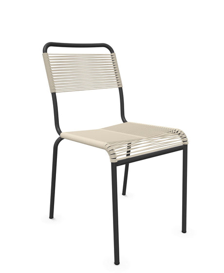 Schaffner Rigi chaise repas Spaghetti Sable Pastel 15 Anthracite 77 