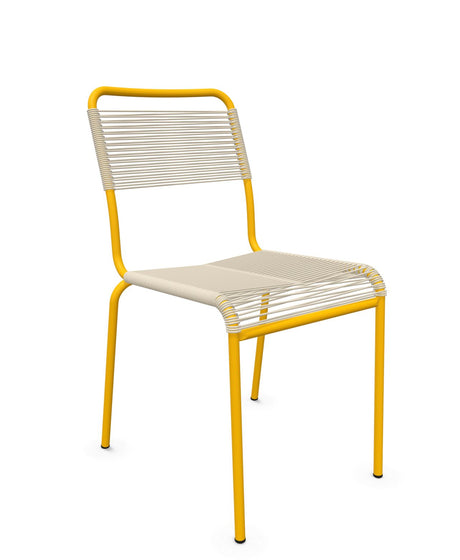 Schaffner Rigi chaise repas Spaghetti Sable Pastel 15 Jaune 11 