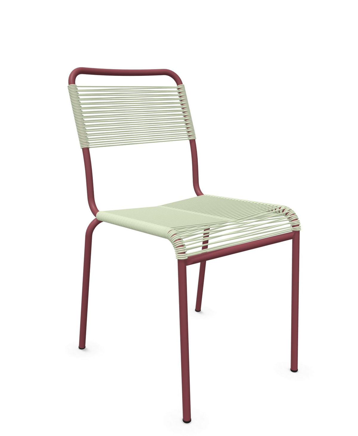 Schaffner Rigi chaise repas Spaghetti Vert Pastel 64 Bordeaux 38 