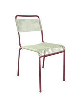 Schaffner Rigi chaise repas Spaghetti Vert Pastel 64 Bordeaux 38 