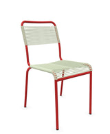 Schaffner Rigi chaise repas Spaghetti Vert Pastel 64 Rouge 30 