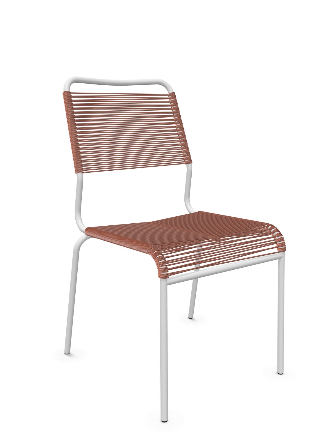 Schaffner Rigi Comfort chaise Spaghetti Terracotta 84 Blanc 90 